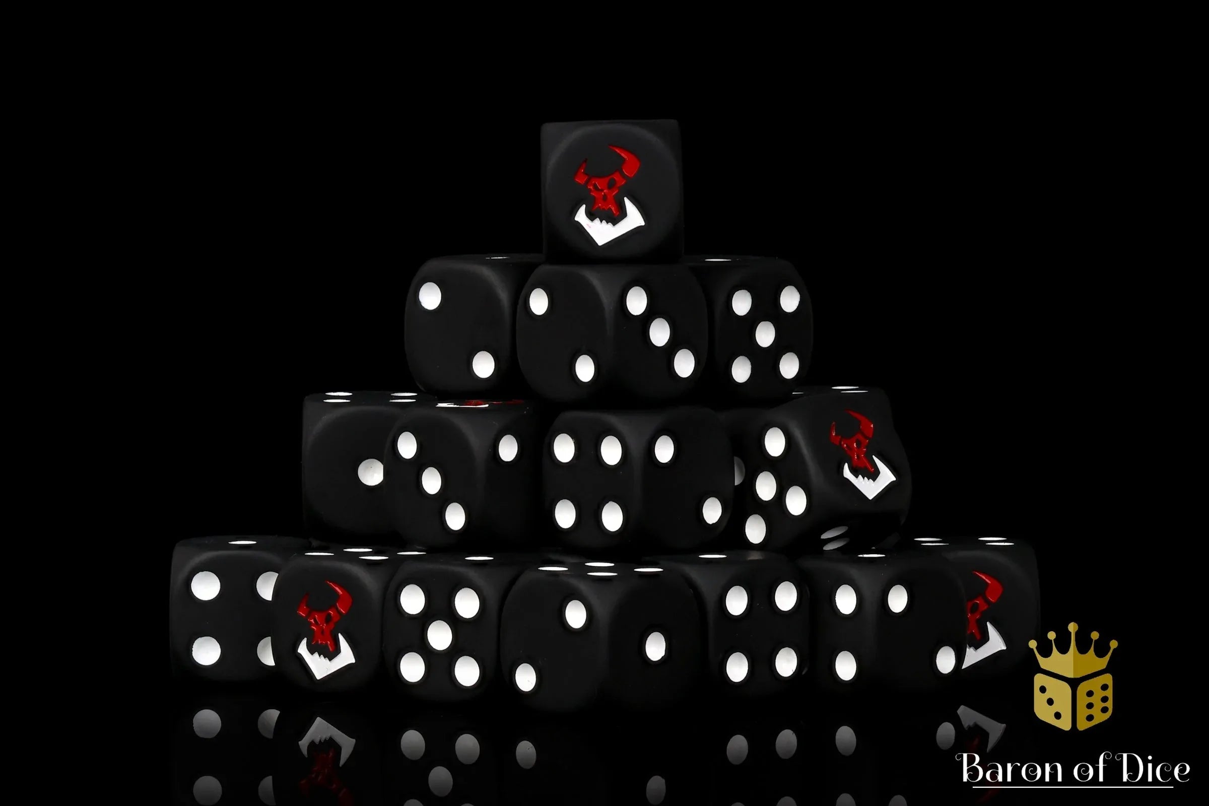 Black Orcs Dice - Out of Play