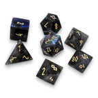 Blue Labradorite - 7 Piece RPG Set Gemstone Dice - Out of Play