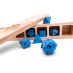 Blue Turquoise - 7 Piece RPG Set Gemstone Dice - Out of Play