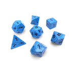 Blue Turquoise - 7 Piece RPG Set Gemstone Dice - Out of Play