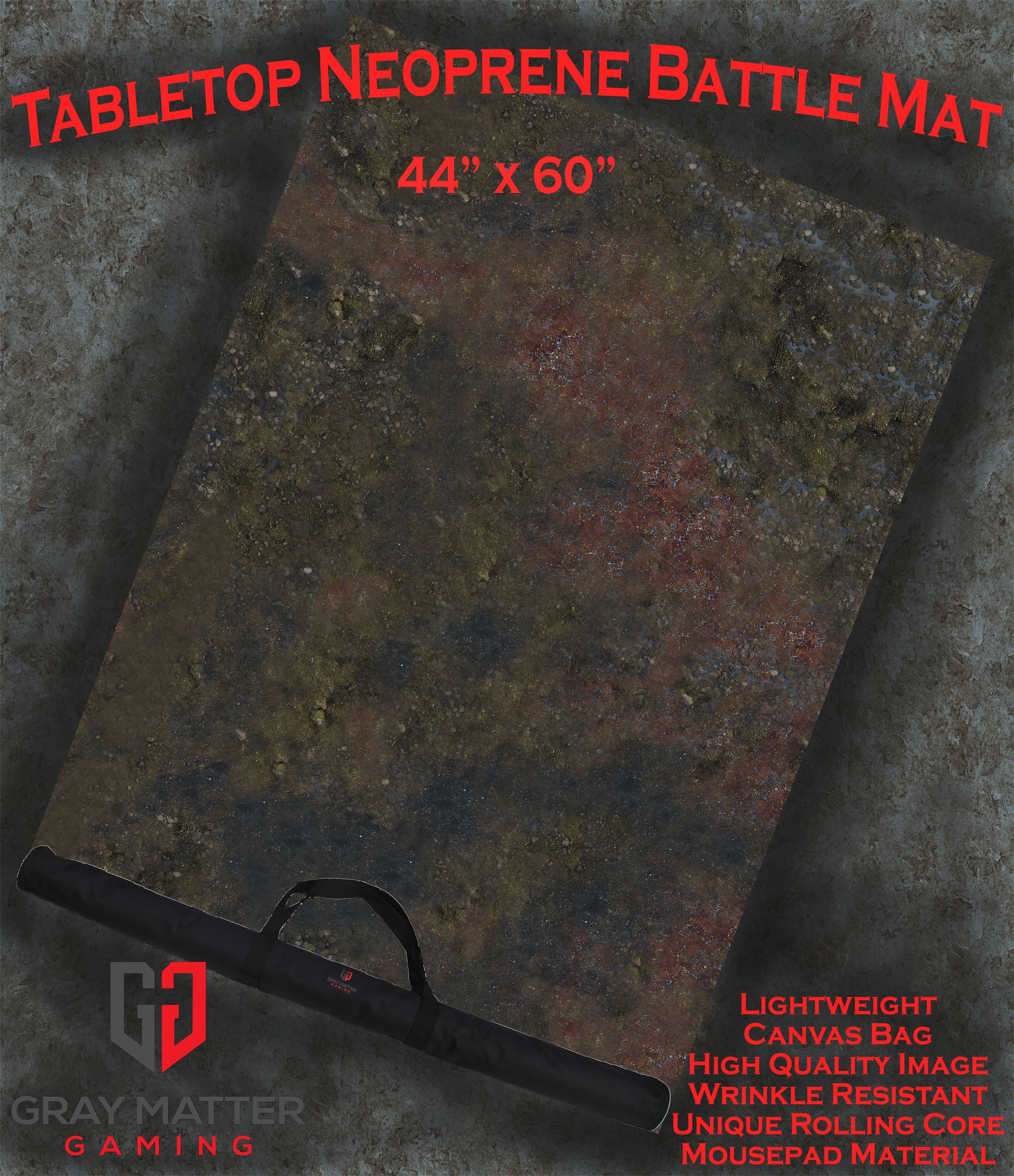 Swampy Bog - Neoprene Battle Mat with Bag
