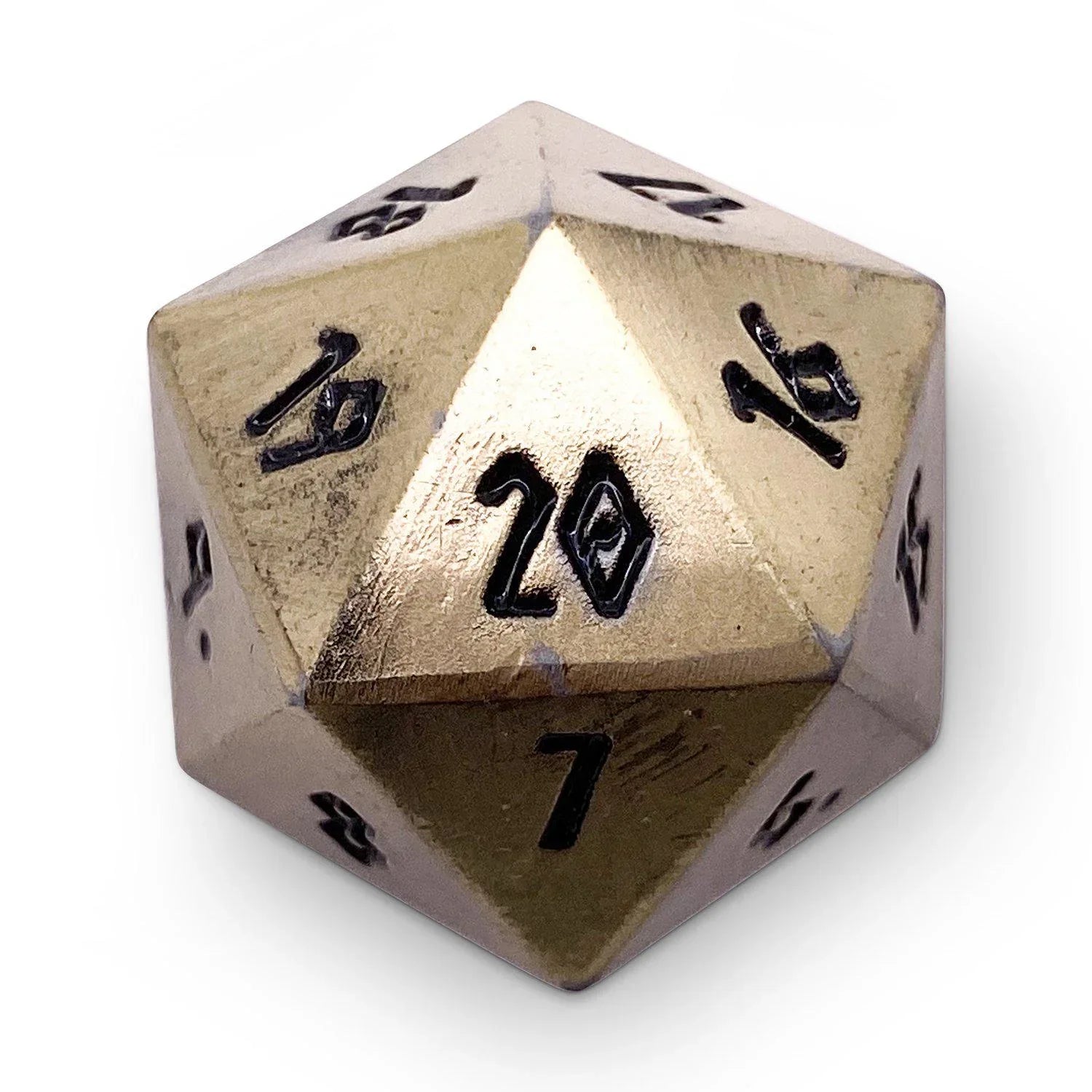 Bronze Dragon Scale Metal Countdown Dice 25mm - Out of Play