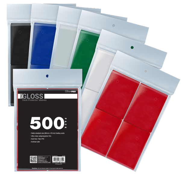 PRO-Gloss Standard Deck Protector Sleeves Bundle (500ct) Ultra PRO International