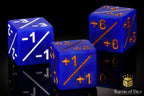+1/ -1 Counters - Matte Blue - Set of 10 - Out of Play