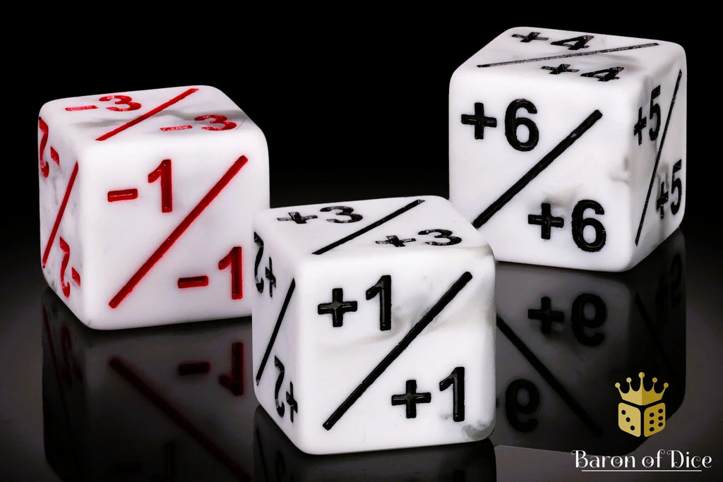 +1/ -1 Counters - Matte White - Set of 10 - Out of Play