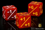+1/ -1 Counters - Matte Red - Set of 10 - Out of Play
