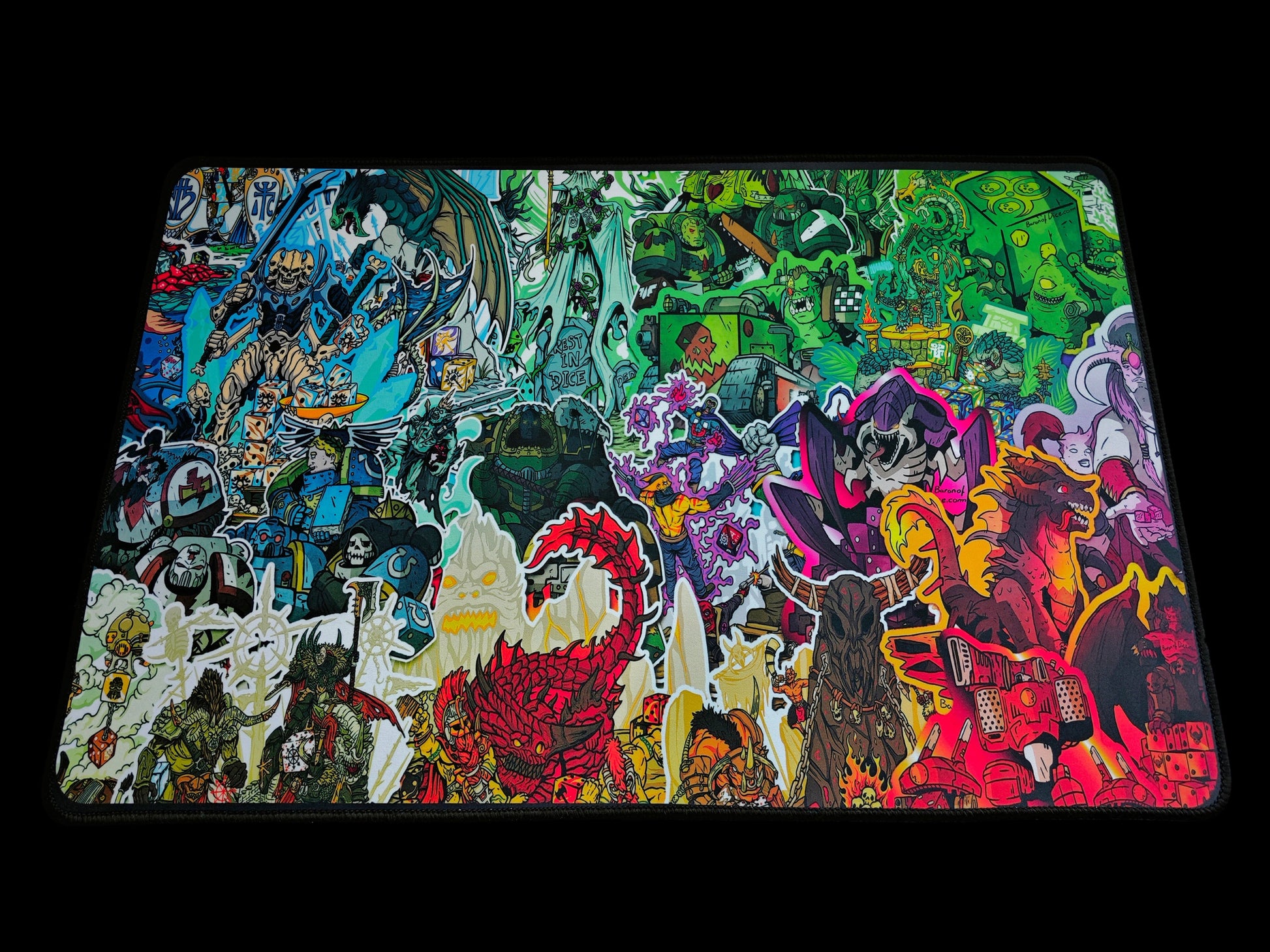 Premium Oversized Playmat - Collage BaronOfDice