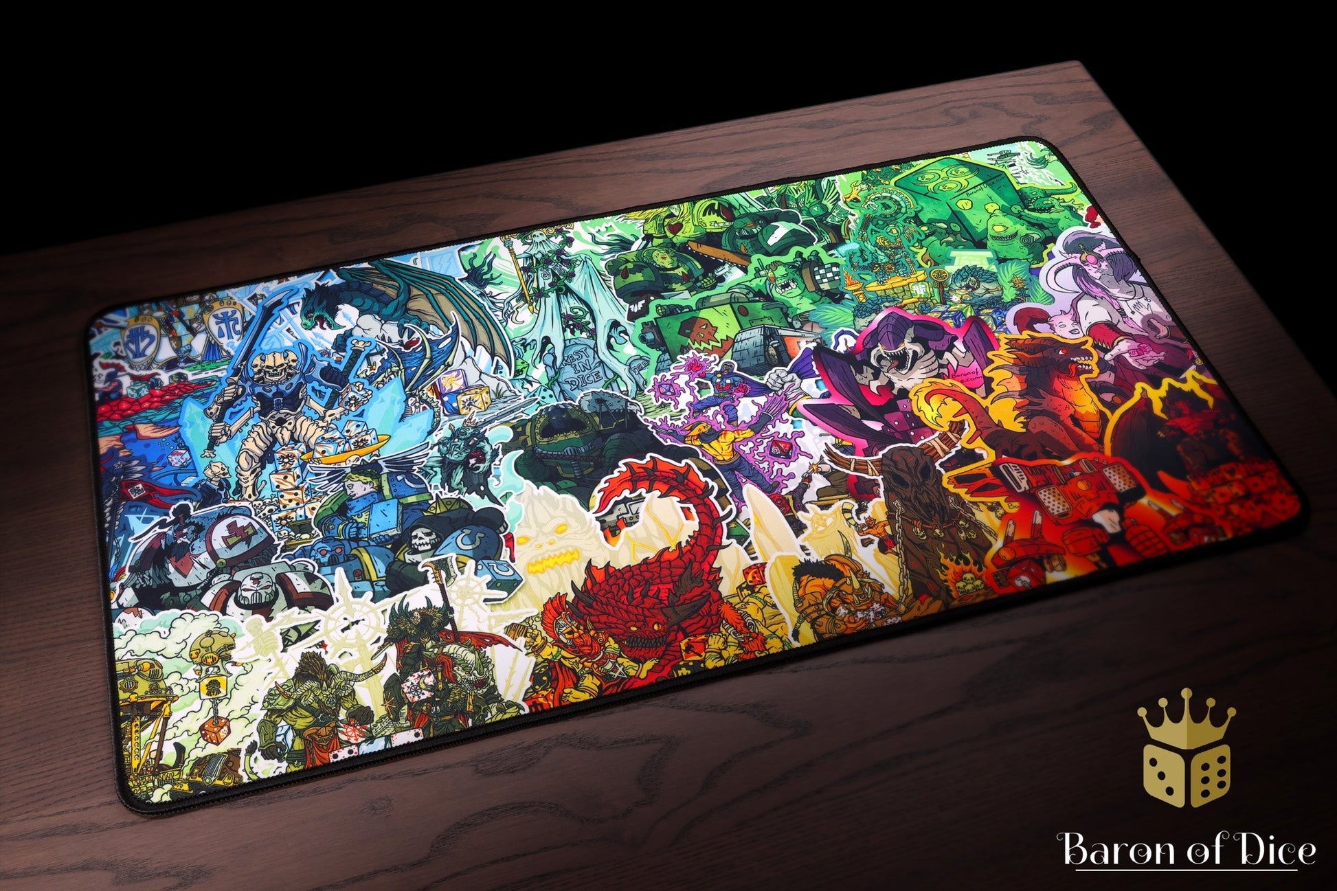 Premium Oversized Playmat - Collage BaronOfDice