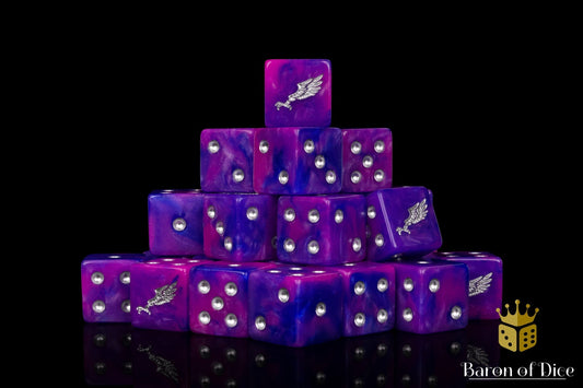 Children of Profligacy Dice - Silver Inlay - Out of Play