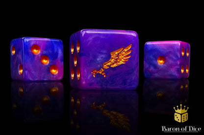 Children of Profligacy Dice - Gold Inlay BaronOfDice