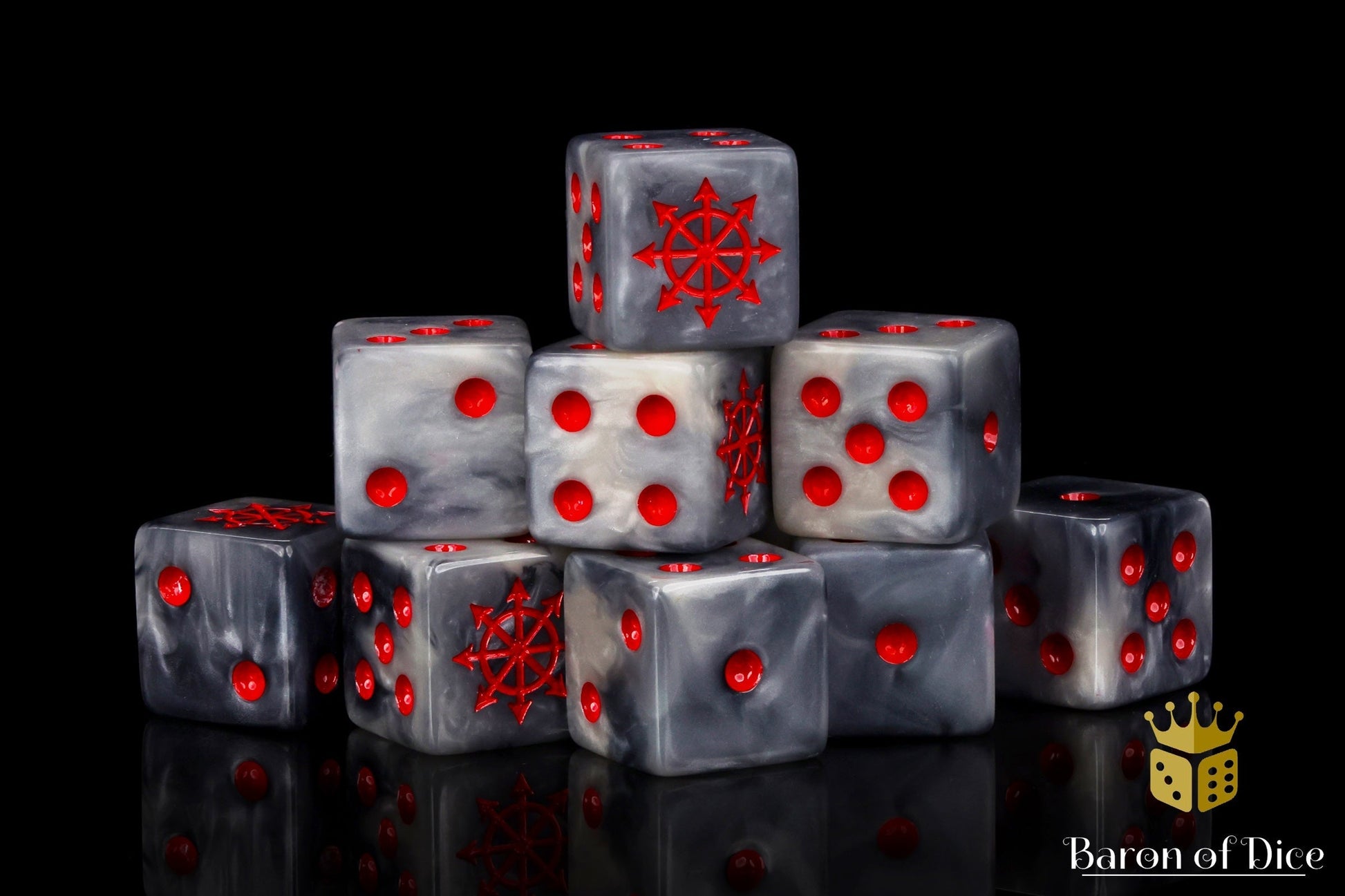 Chaos Demon Dice - Red Star - Out of Play