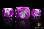 Gluttony Dice - Silver Inlay - Out of Play