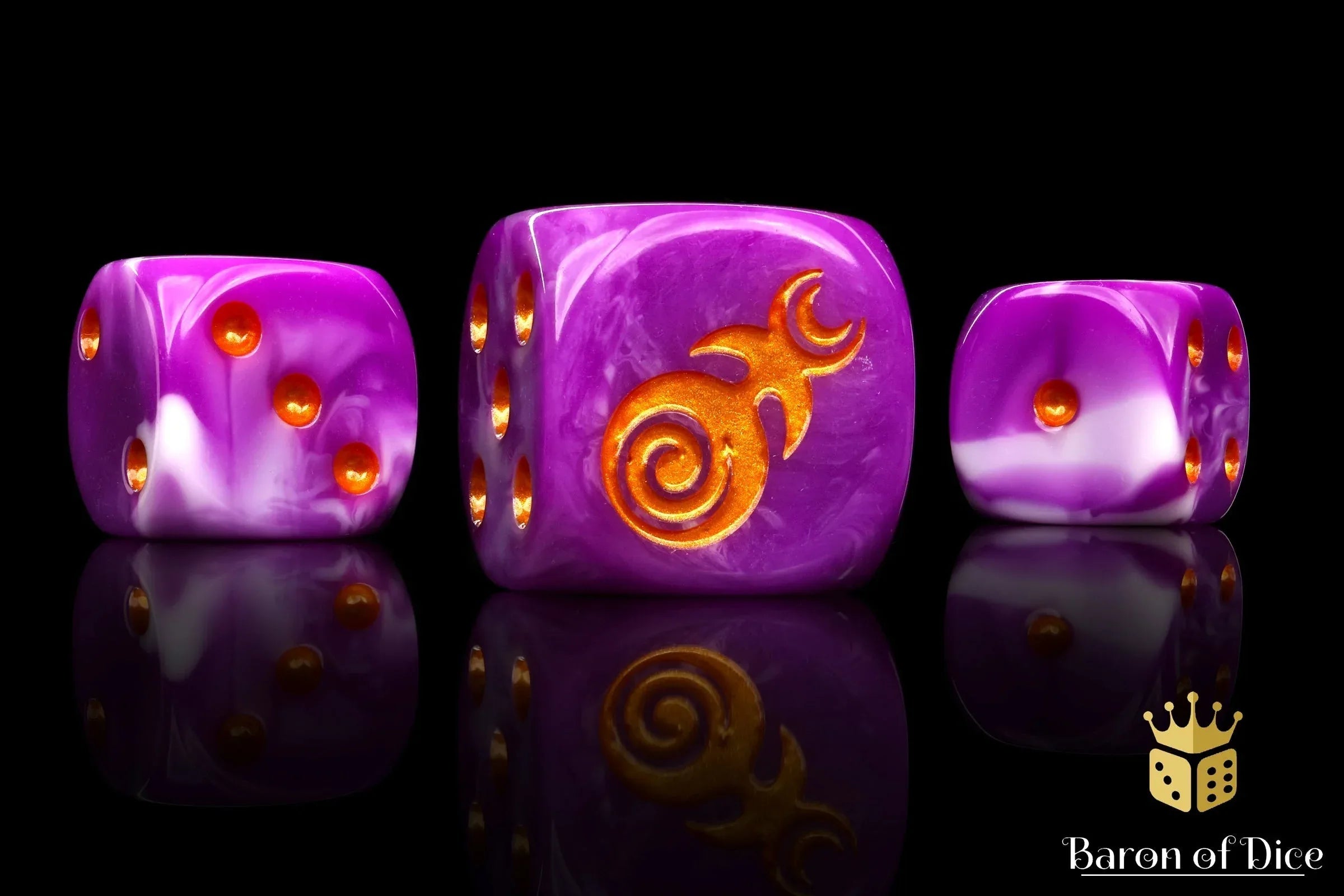 Gluttony Dice - Gold Inlay - Out of Play
