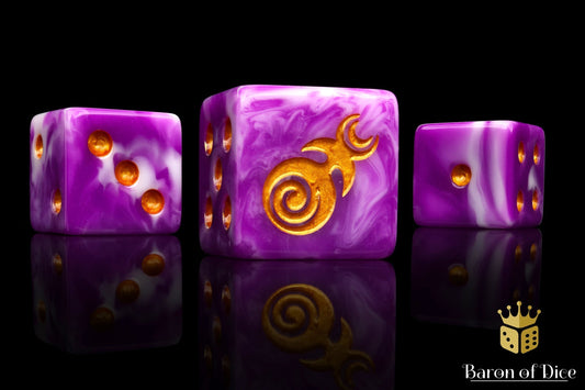 Gluttony Dice - Gold Inlay - Out of Play