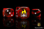 Scorched Book Dice - Out of Play