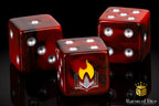 Scorched Book Dice