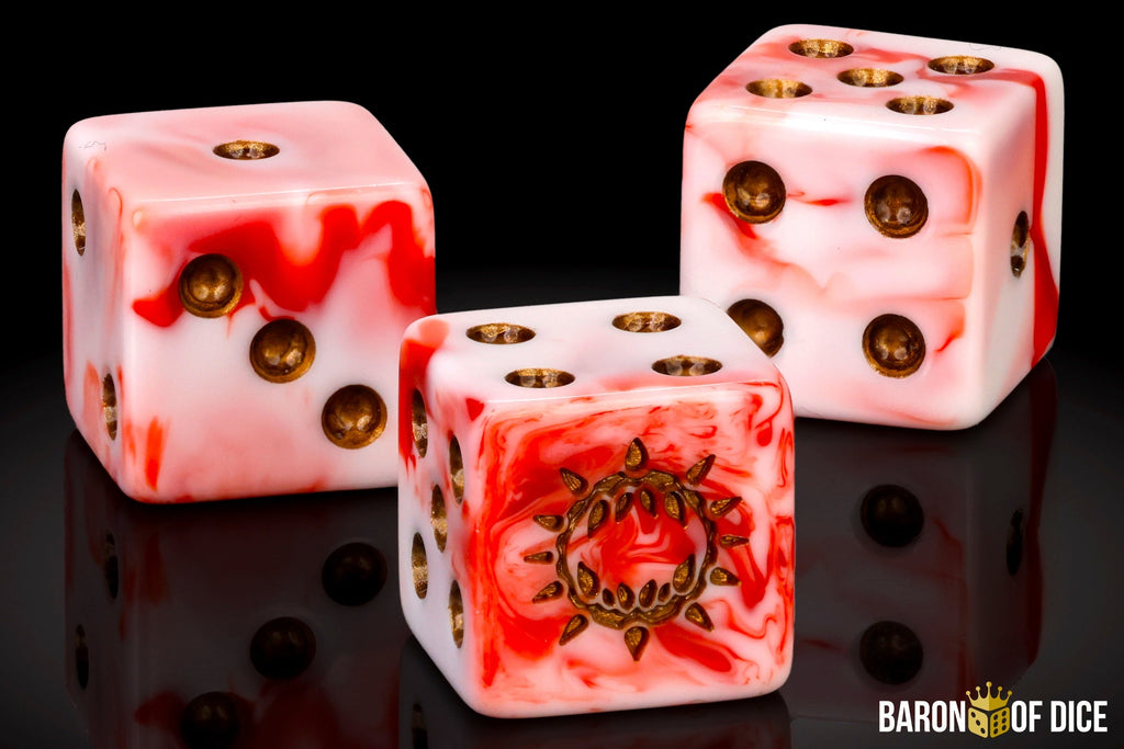 Carnage Dice - White