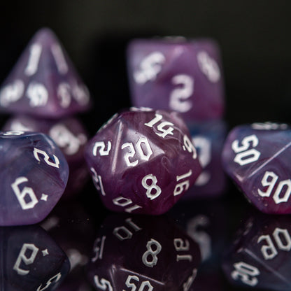 Warlock Class Acrylic Dice Set Misty Mountain Gaming
