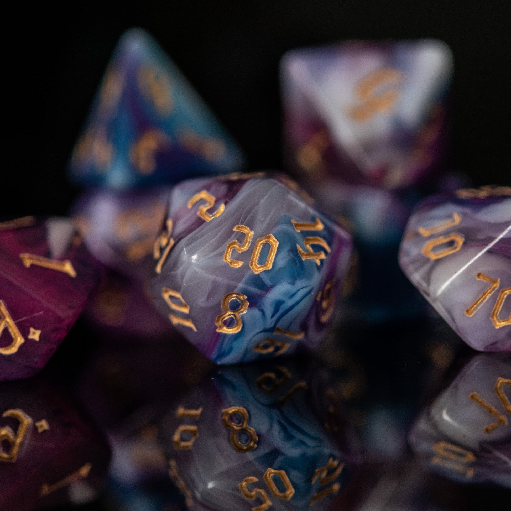 Wizard Class Acrylic Dice Set Misty Mountain Gaming