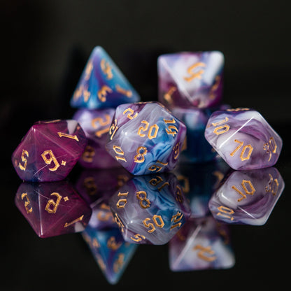 Wizard Class Acrylic Dice Set Misty Mountain Gaming