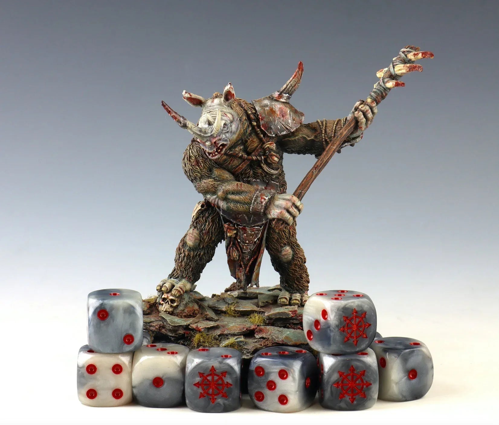 Chaos Demon Dice - Red Star - Out of Play