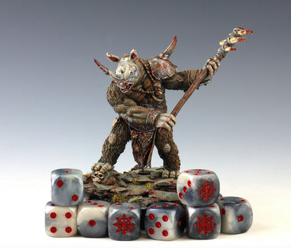 Chaos Demon Dice - Red Star - Out of Play