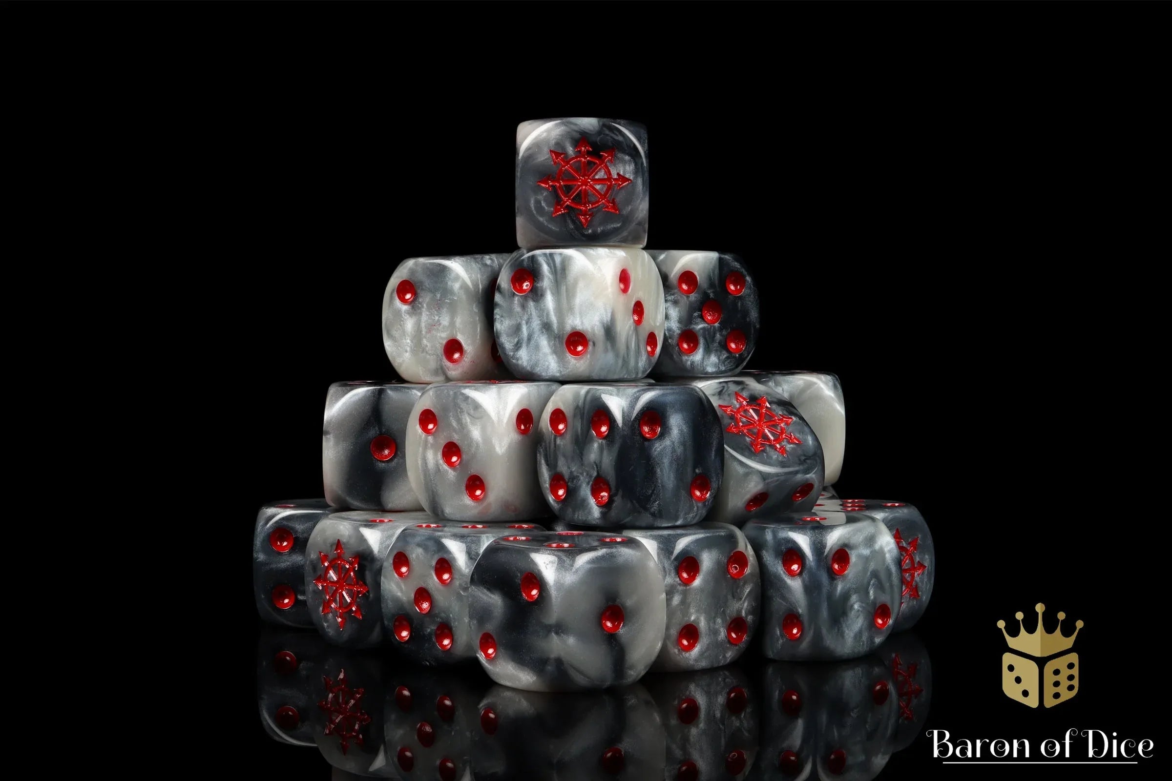 Chaos Demon Dice - Red Star - Out of Play