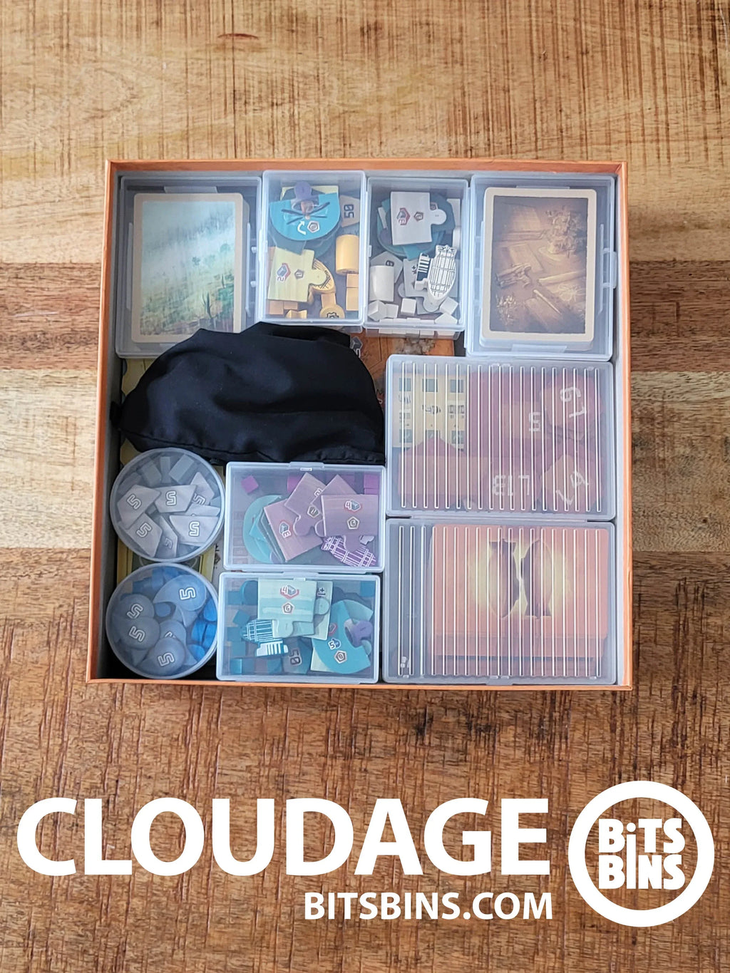 Bits Bins CLOUDAGE - 2 Pods, 4 Originals, 3 card Boxes, 2 Tarot - Out of Play