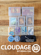 Bits Bins CLOUDAGE - 2 Pods, 4 Originals, 3 card Boxes, 2 Tarot - Out of Play