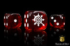 Cogs of Chaos Dice - Blood Red - Out of Play