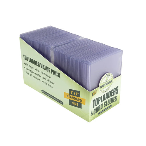 35 pt Toploader (100 count) with Sleeves COMBO Packs - Out of Play