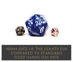 48mm Dice of the Giants - Storm Giant D20 - Out of Play
