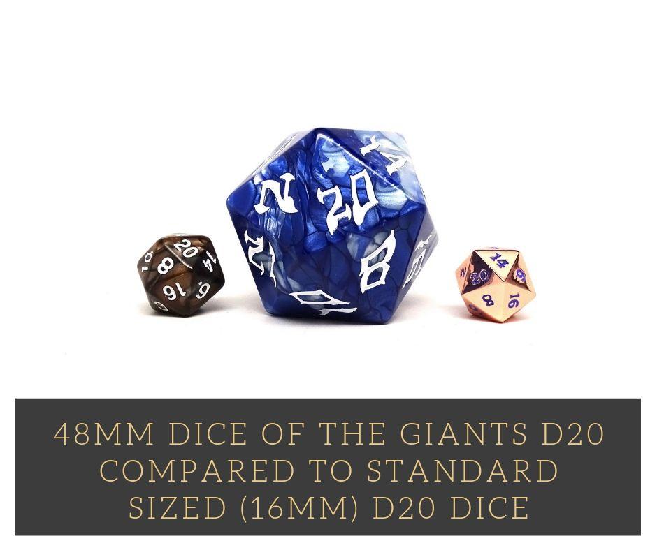 48mm Dice of the Giants - Storm Giant D20 - Out of Play