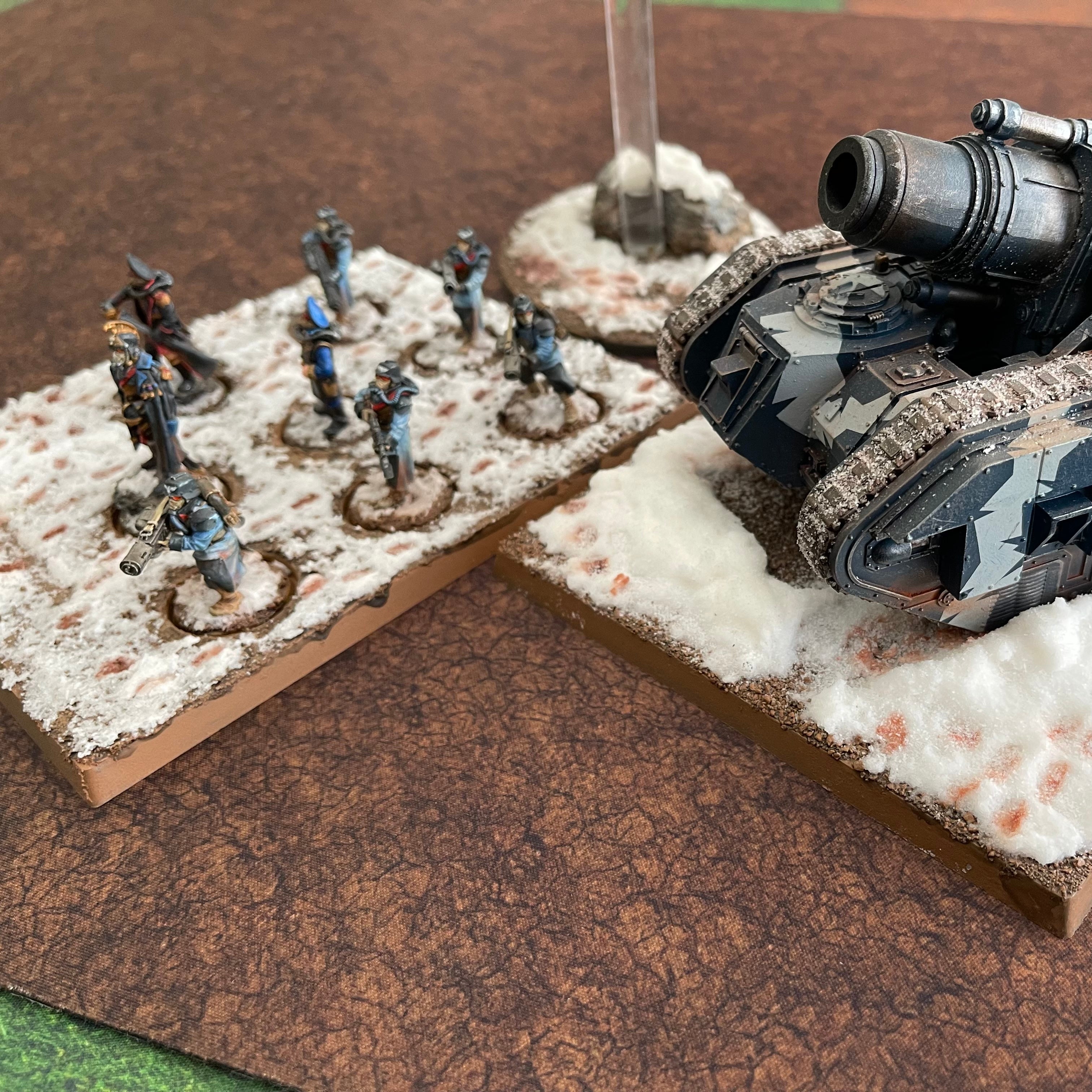 3x3' Double-Sided 'Cracked Earth + Snow' F.A.T. Mat Battle Gaming Mat