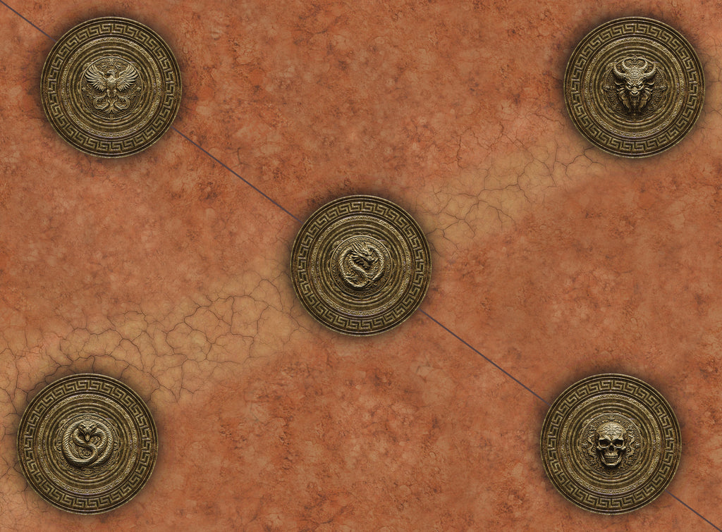 Spearhead Season 1 - Cracked Earth & Deep Forest - Neoprene Battle Mat with Bag