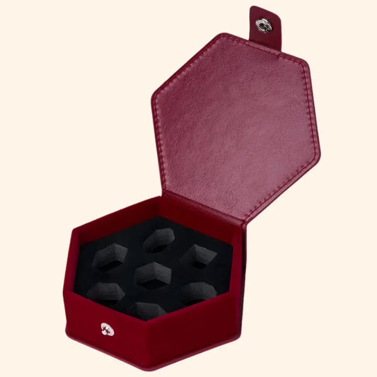 Cusdie Leather Box Dice Case - Out of Play Board Game Accessories