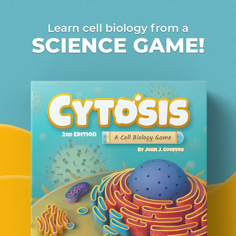 Cytosis: A Cell Biology Game | A Science Accurate Strategy Board Game About Building Proteins, Carbohydrates, Enzymes, Organelles, & Membranes