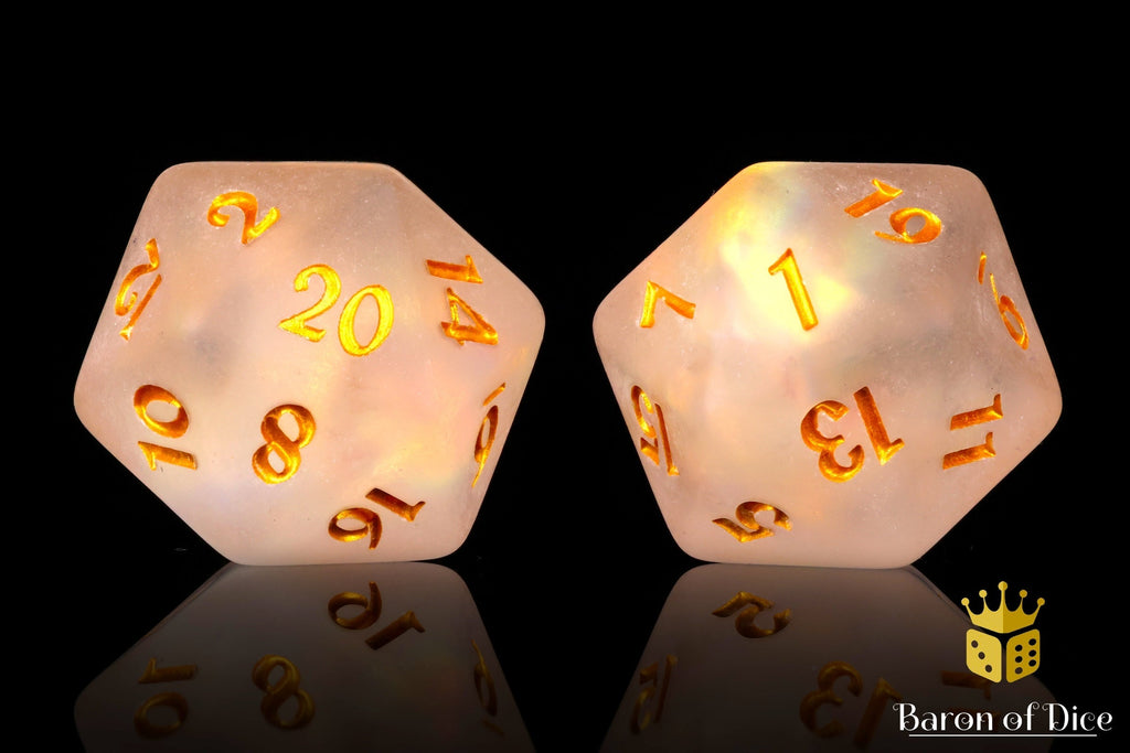 Frosted Gold Single D20 - Out of Play