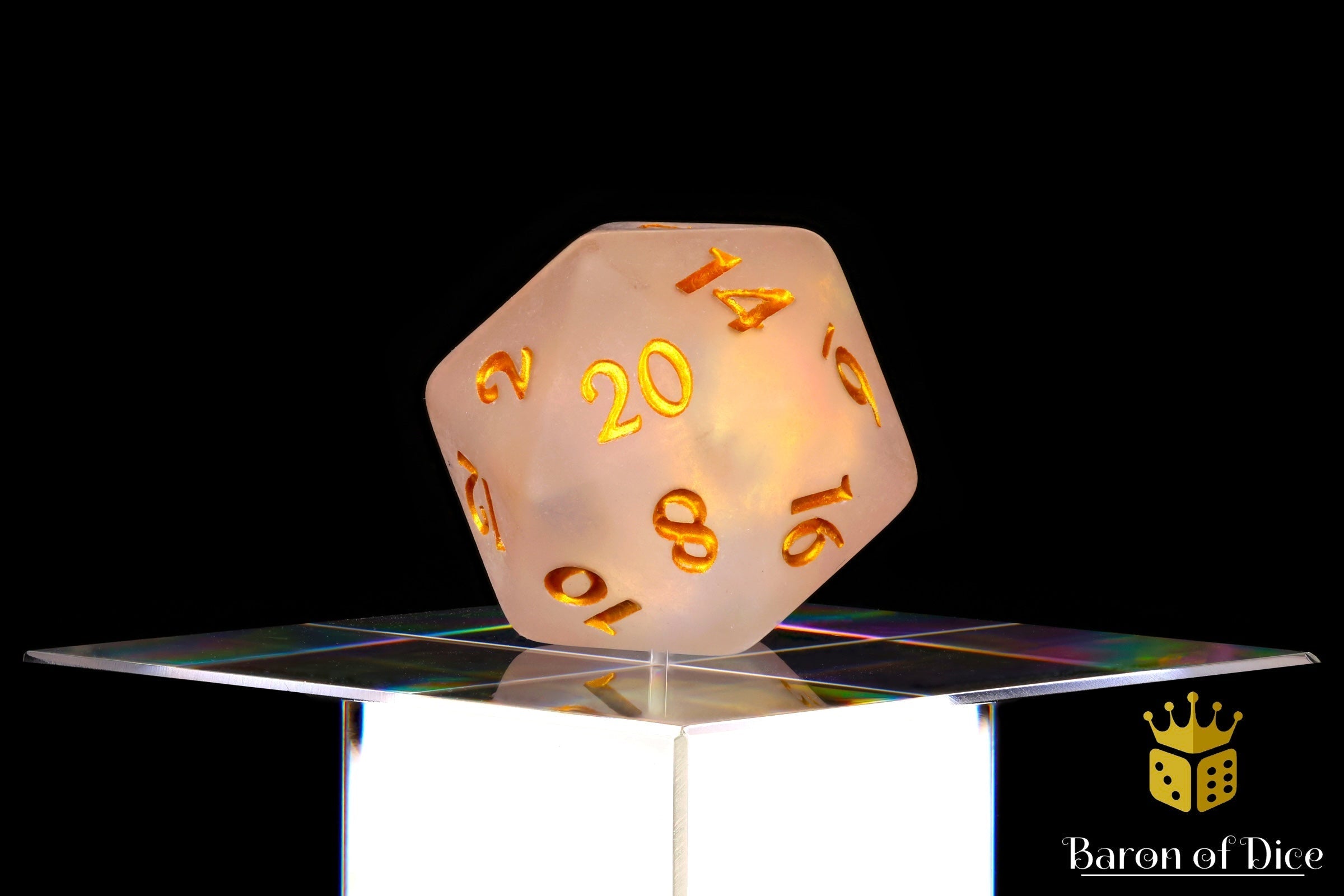 Frosted Gold Single D20 - Out of Play