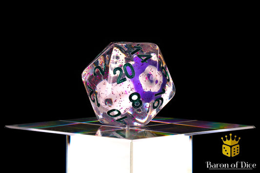 Purple Mushroom Single D20 BaronOfDice