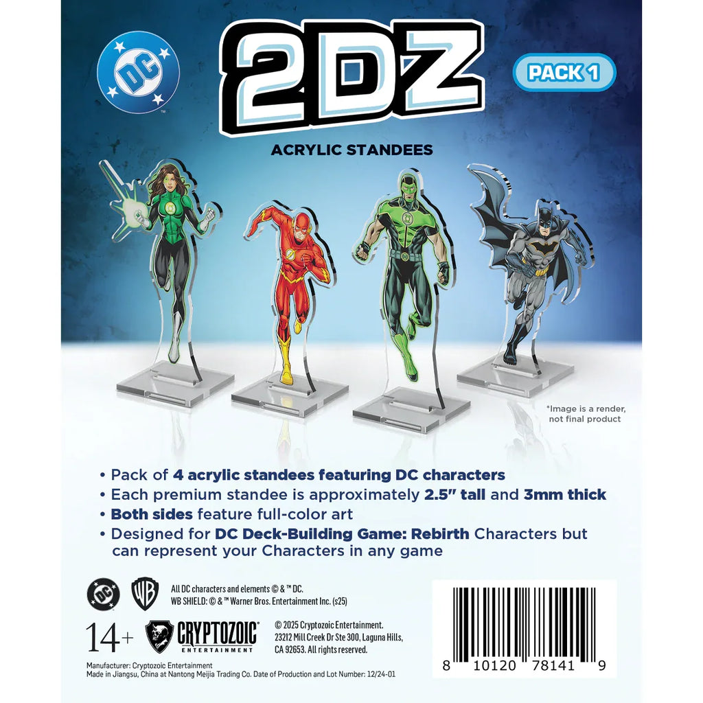 DC 2DZ Acrylic Standees: Pack 1 - Out of Play