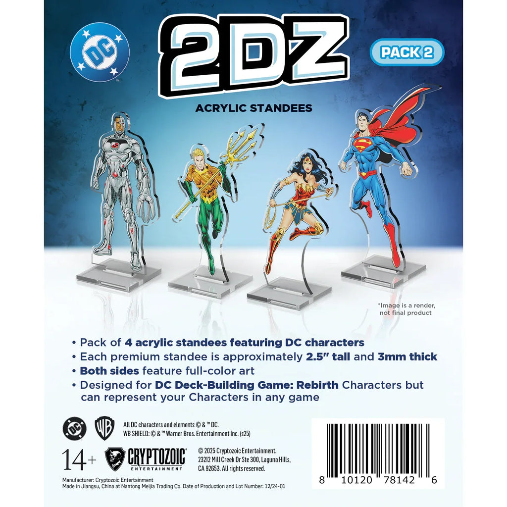 DC 2DZ Acrylic Standees: Pack 2 - Out of Play