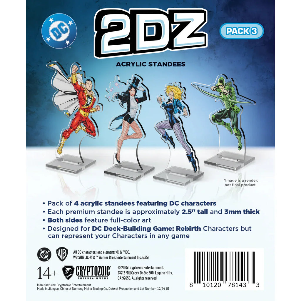 DC 2DZ Acrylic Standees: Pack 3 - Out of Play