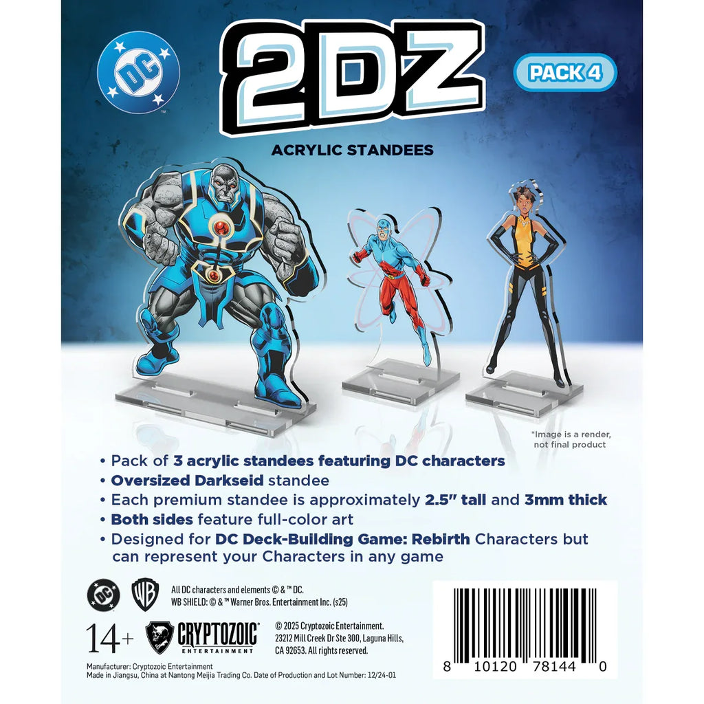 DC 2DZ Acrylic Standees: Pack 4 - Out of Play