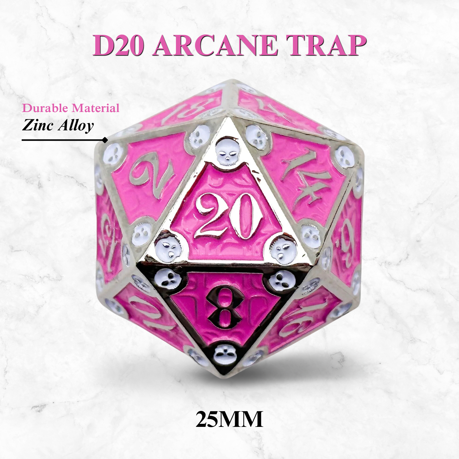 Dungeon Delve Runestones™ - 25mm D20 - Arcane Trap - Out of Play