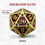 Dungeon Delve Runestones™ - 25mm D20 - Blood Oath - Out of Play