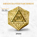 Dungeon Delve Runestones™ - 25mm D20 - Enchanted Parchment - Out of Play