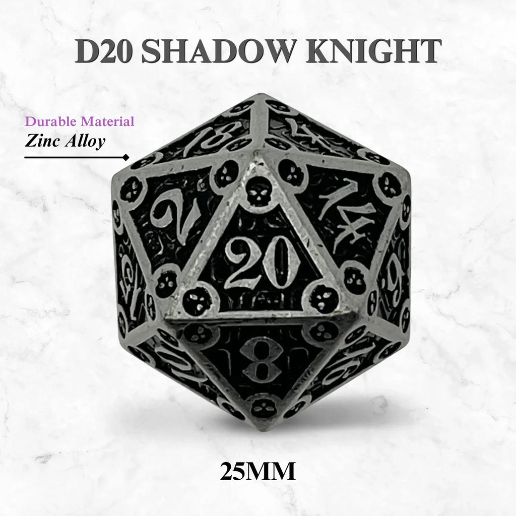 Dungeon Delve Runestones™ - 25mm D20 - Shadow Knight - Out of Play