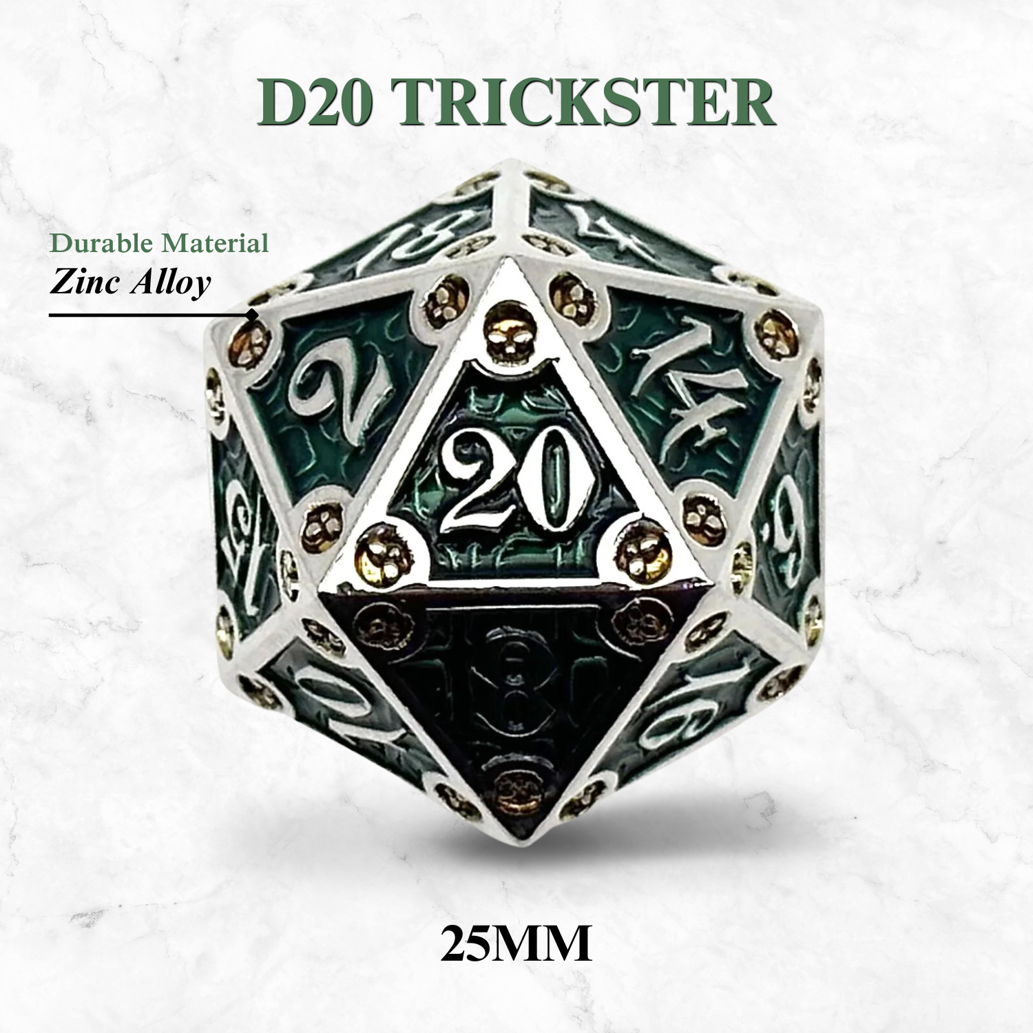 Dungeon Delve Runestones™ - 25mm D20 - Trickster - Out of Play