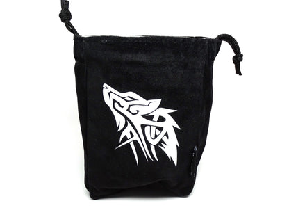 Wolf Reversible Microfiber Self-Standing Large Dice Bag Easy Roller Dice Company
